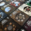 Different class cube sets (7 Dice, 1 coin)