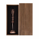 Wooden walnut case for wall dice