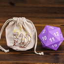 Dice of the Giants – Jumbo D20 Stress Dice made of Foam 