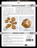 Game of Thrones dice sets 