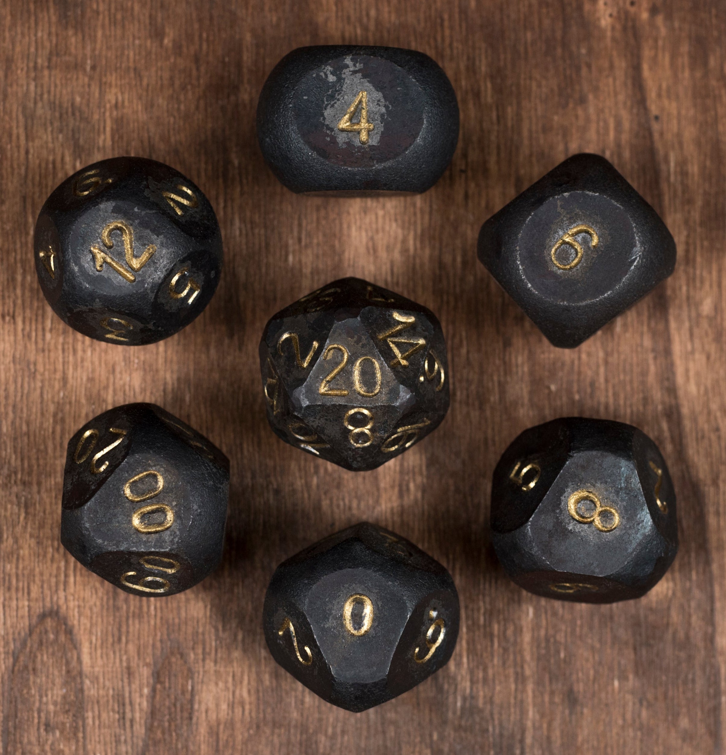 Hand-forged steel cubes