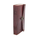 Nemesis Now - Lockable leather journal with bronze clasp (14 × 23 cm) 