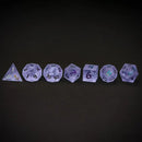 Glass cube Frosted Lightning Lilac Rainbow