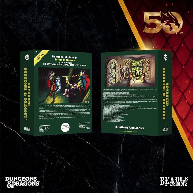 D&D – Classic Module Dice Set: Tomb of Horrors (50th Anniversary) 