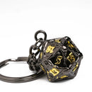 Bones Black & Gold key fob