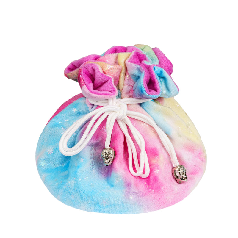 Fluffy dice bag with compartments