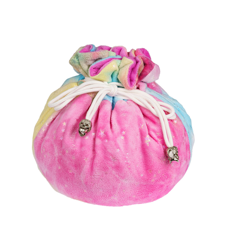 Fluffy dice bag with compartments