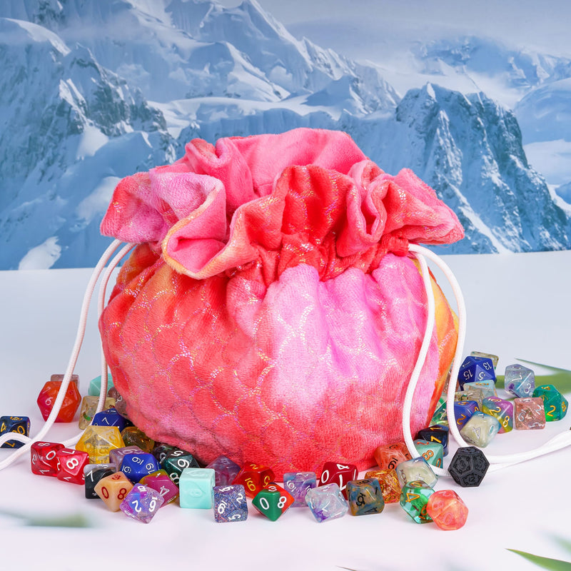 Fluffy dice bag with compartments