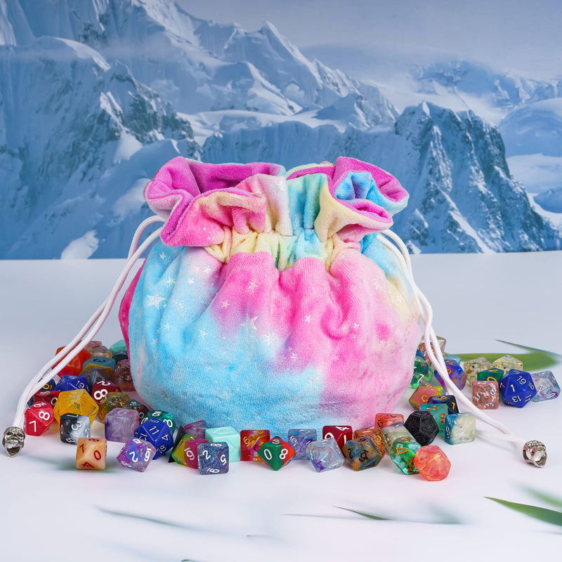 Fluffy dice bag with compartments