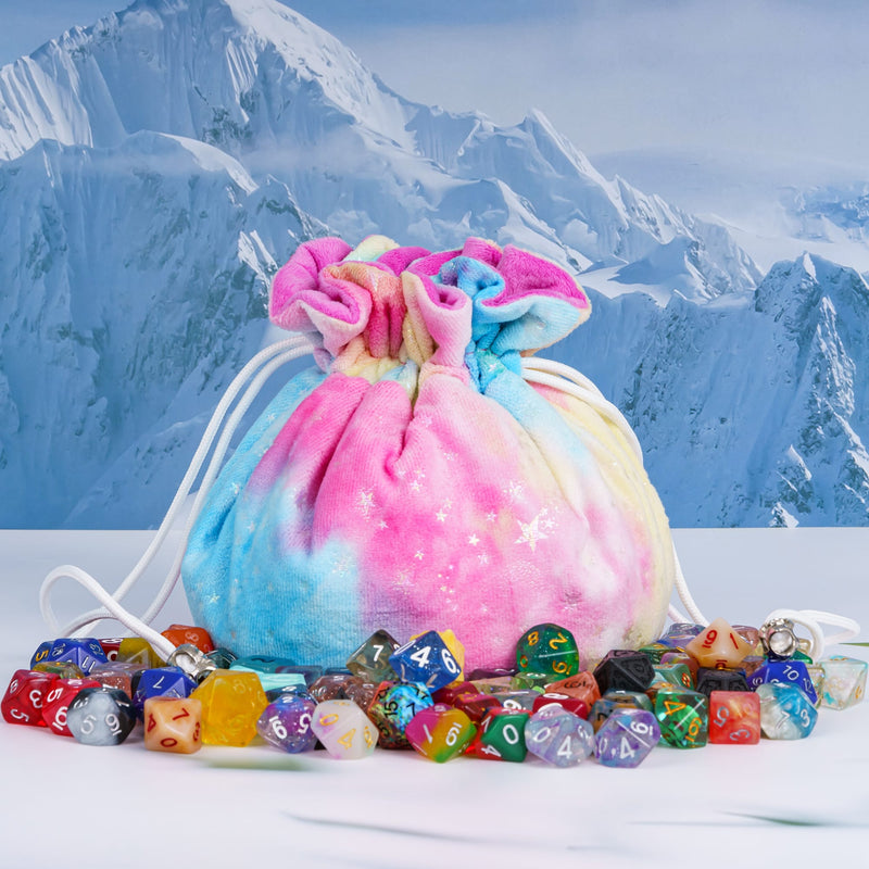 Fluffy dice bag with compartments