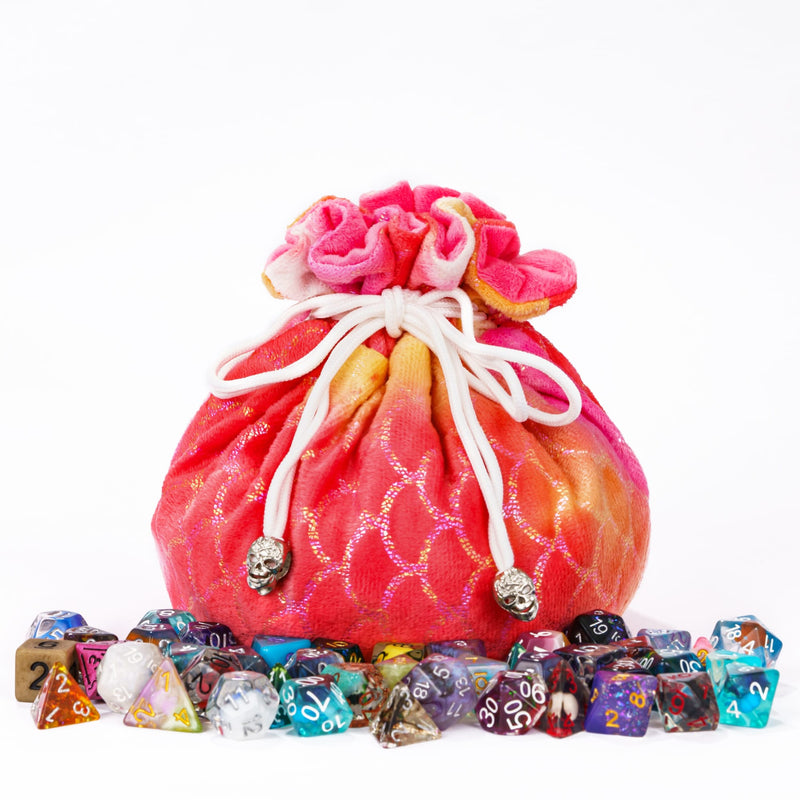 Fluffy dice bag with compartments