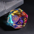 Dragon Gem - XL 30mm Glass D20 (Diamondcut) 