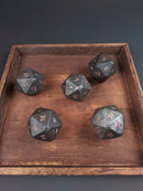 Hand-forged Chonky D20 steel die 50mm 