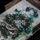 Verschiedene Klassenwürfel-Sets in Foliant-Etui (10 Würfel, 1 Münze)