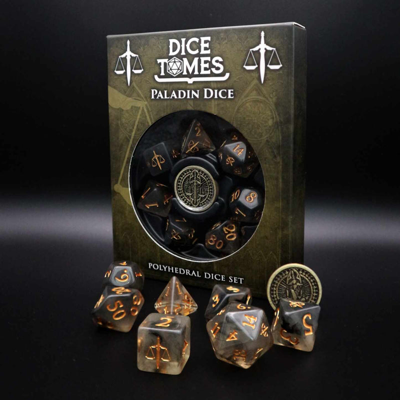 Various class dice sets (7 pieces, 1 coin)