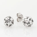 D20 earrings 925 silver