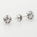 D20 earrings 925 silver