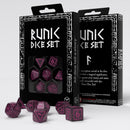 Runic Dice Set: Obsidian Magenta