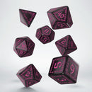 Runic Dice Set: Obsidian Magenta