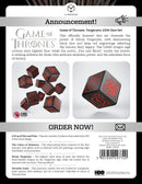 Game of Thrones dice sets 