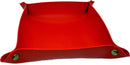 Dice plate imitation leather red