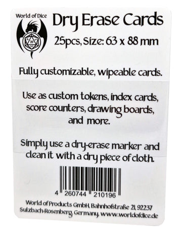 Dry Erase Blank Tokens Dry Erase Blank Tokens
