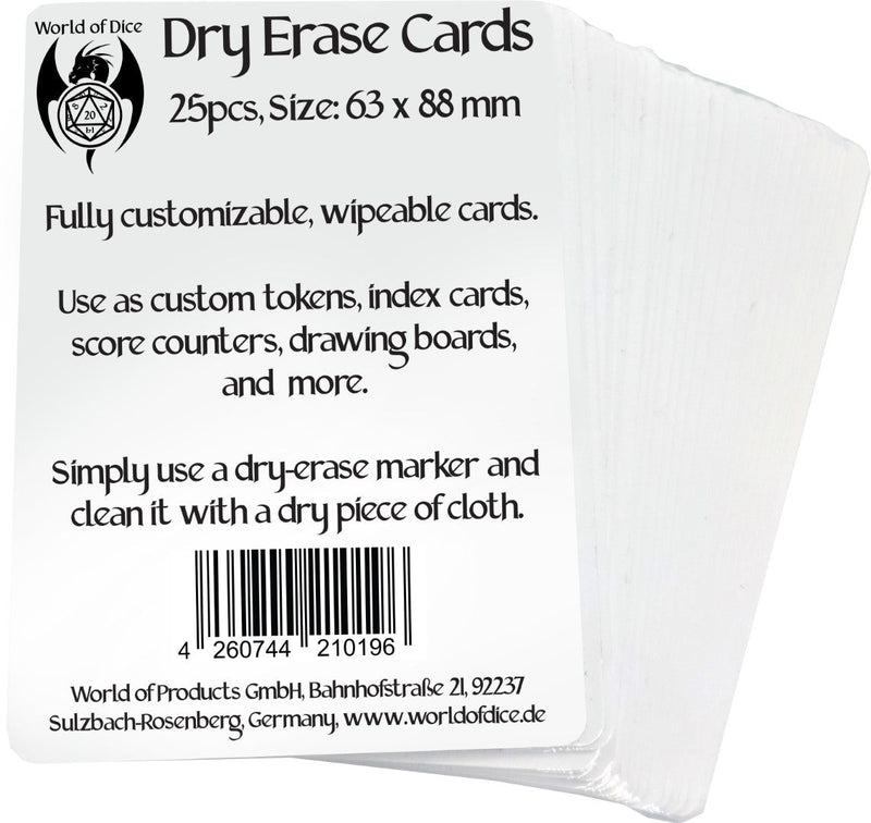 Dry Erase Blank Tokens
