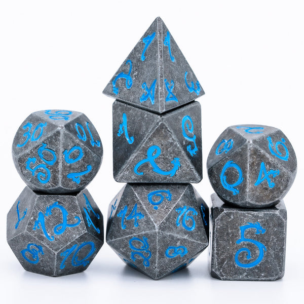 Dragon cube stone look blue