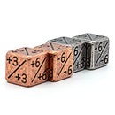 Counter Würfel Metall Positiv / Negativ 16 mm