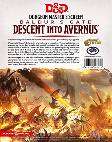 D&D Descent into Avernus - Dungeon Master's Screen - EN
