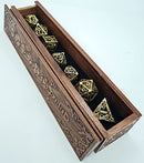 Cube case walnut wood