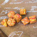 Türkis orange & red