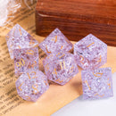 Glass cube Critcrack lilac