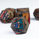 Holzwürfel Rainbow black