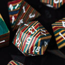 Wooden cube red & black