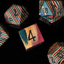 Holzwürfel Rainbow black