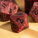 Wooden cube red & black