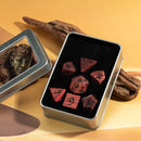 Wooden cube red & black