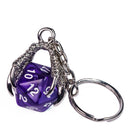 Keychain D20 Claw