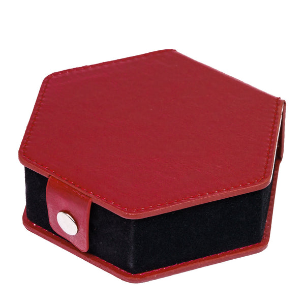 Faux leather case wine red