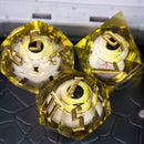 Eyeball liquid cube yellow