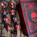 Elder Dice Necronomicon Blood & Magick Red and Blue