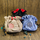 XXL-Würfelbeutel mit 7-Fächern aus Plüsch