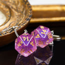 D20 / D6 earrings different colors and shapes