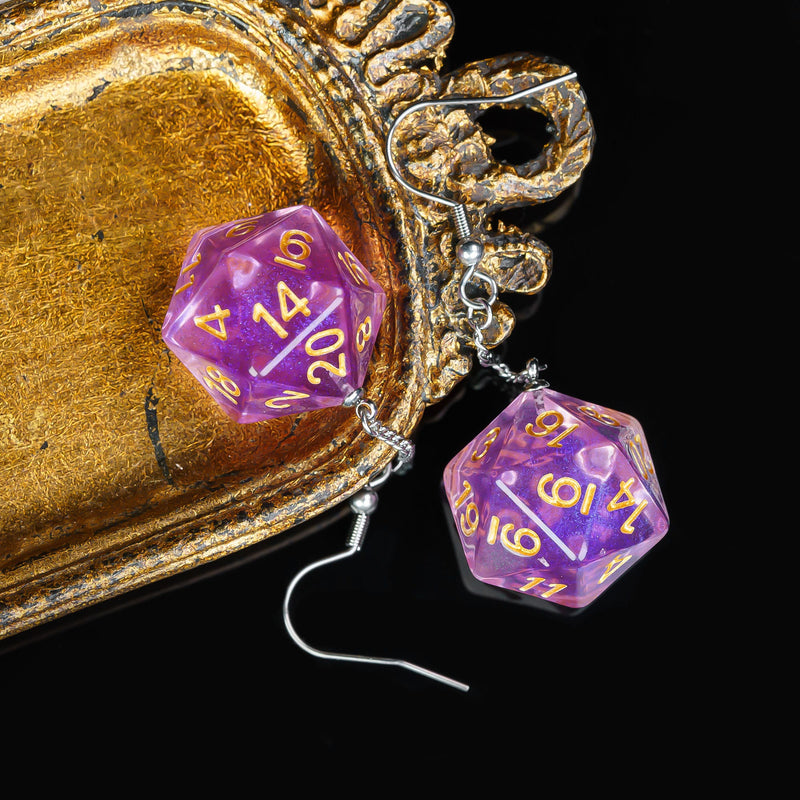 D20 / D6 earrings different colors and shapes