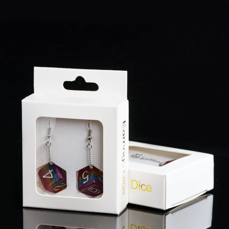 D20 / D6 earrings different colors and shapes