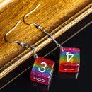 D20 / D6 earrings different colors and shapes