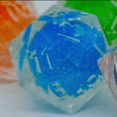 Liquido series D20 - liquid cubes