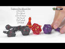 Polyhero Wizard D20 Hut and D2 Zauberbuch (2-teilig) Dragonfire