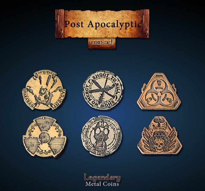 Post Apocalyptic Coin Set (24 Stück)